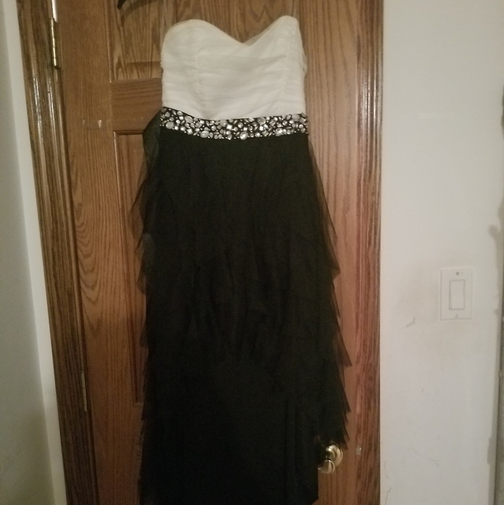 Hi Low Black and Cream Formal